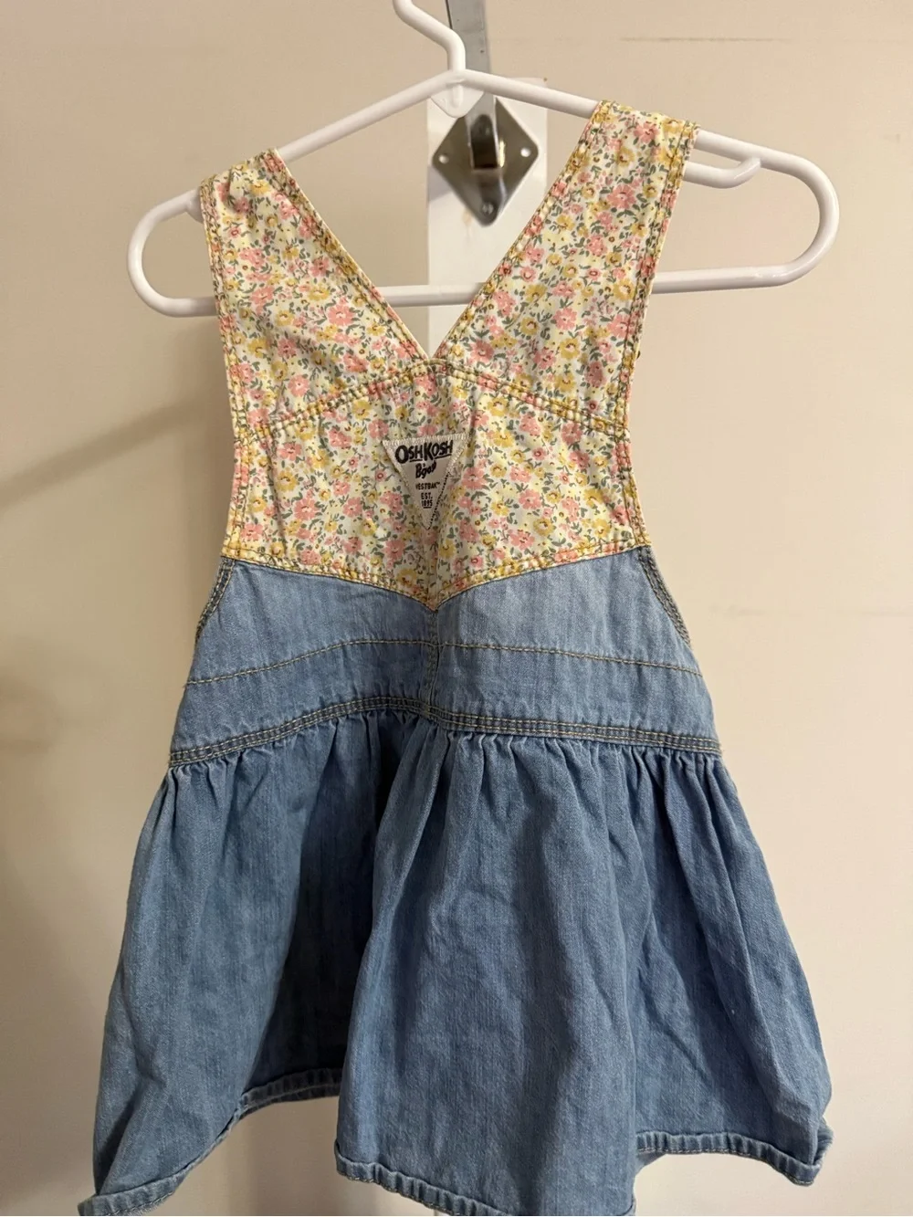 Oshkosh B’Gosh Denim and Floral Jumper